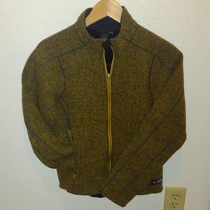 Women's REI size Sm Olive Green cotton/wool blend jacket